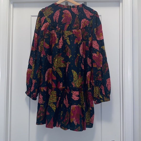 NWT! FARM RIO Patchwork Bananas Babydoll Dress - Size Medium - Picture 3 of 10